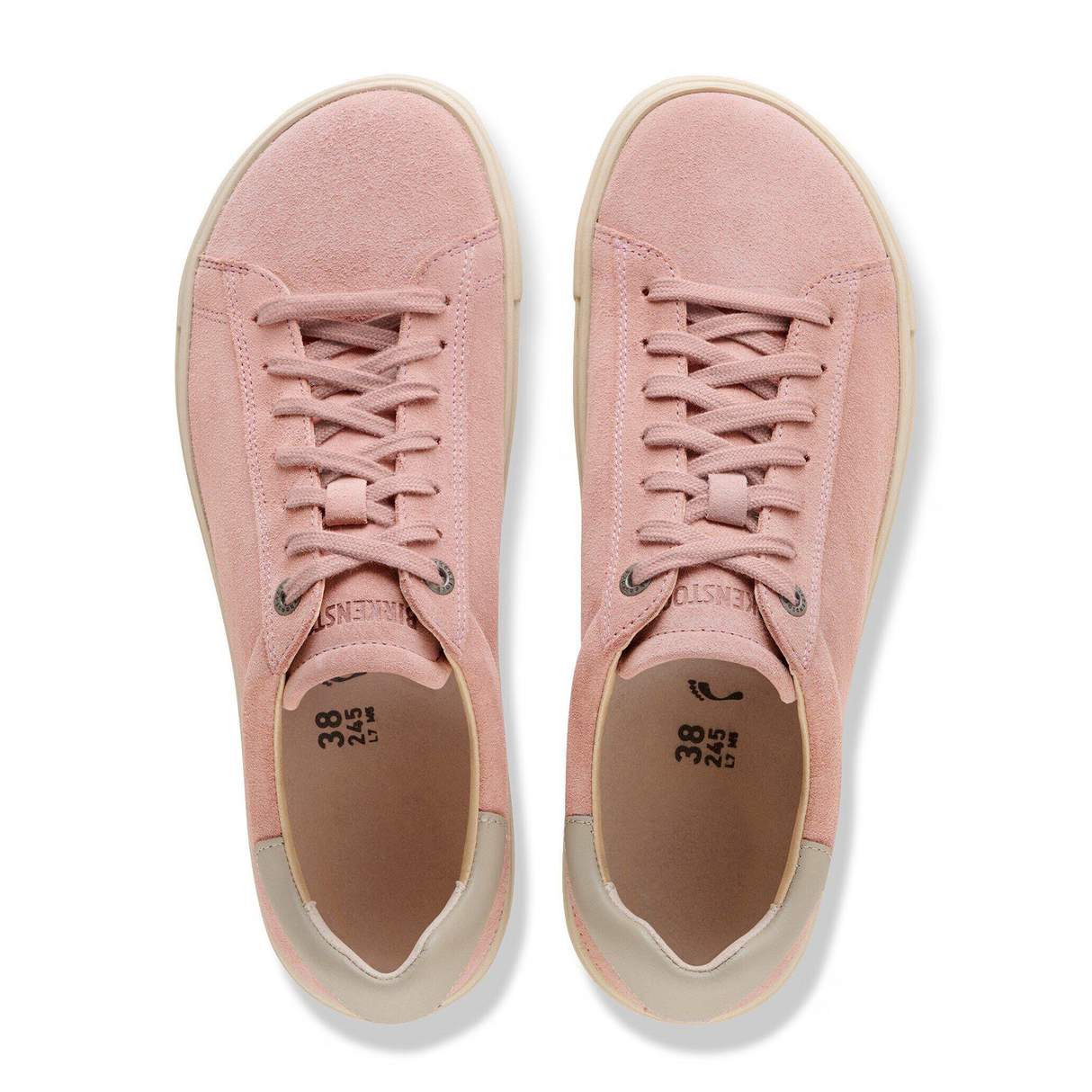 Birkenstock Bend Narrow Sneaker (Women) - Pink Clay/Oyster Suede Athletic - Casual - Lace Up - The Heel Shoe Fitters