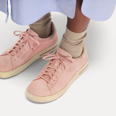 Birkenstock Bend Narrow Sneaker (Women) - Pink Clay/Oyster Suede Athletic - Casual - Lace Up - The Heel Shoe Fitters