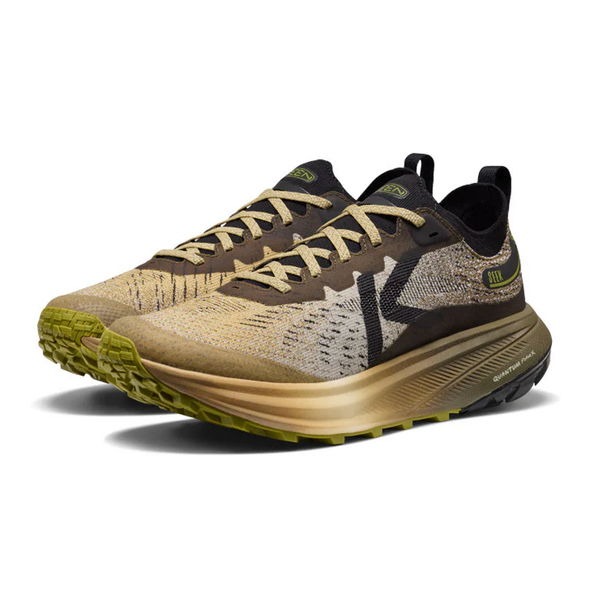 Keen Seek Trail Running Shoe (Men) - Dark Olive/Khaki Athletic - Running - Trail - The Heel Shoe Fitters