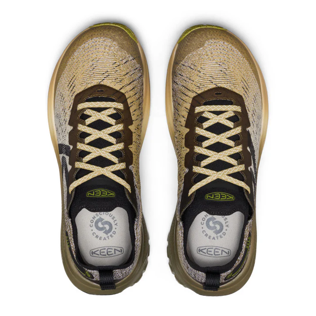 Keen Seek Trail Running Shoe (Men) - Dark Olive/Khaki Athletic - Running - Trail - The Heel Shoe Fitters