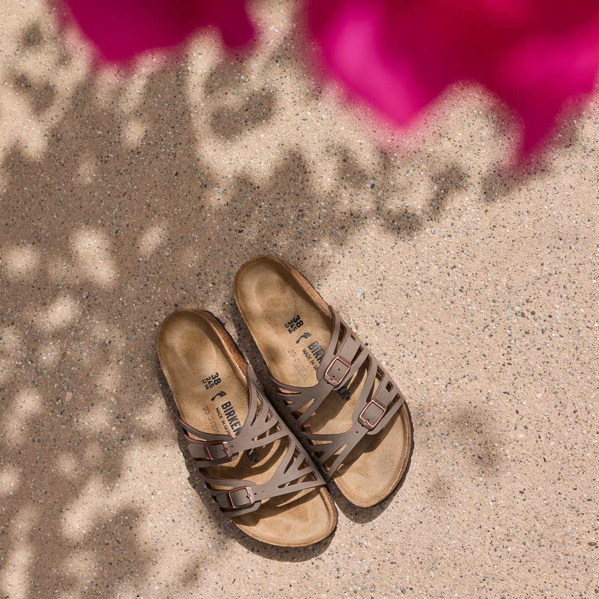 Birkenstock Granada Narrow Slide Sandal (Women) - Mocha Birkibuc Sandal - Slide - The Heel Shoe Fitters