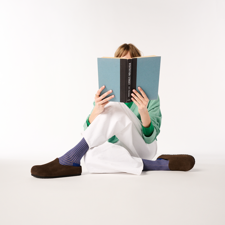 Birkenstock Amsterdam Wrapped Clog (Women) - Carafe Suede Dress-Casual - Clogs & Mules - The Heel Shoe Fitters