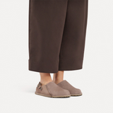 Birkenstock Lutry Shearling Clog (Women) - Faded Purple Suede/Nubuck Dress-Casual - Clogs & Mules - The Heel Shoe Fitters