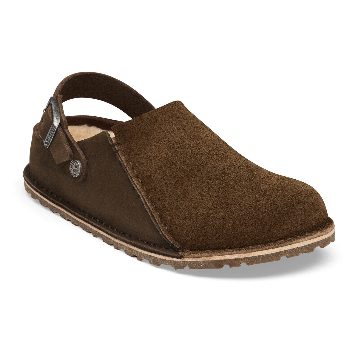 Birkenstock Lutry Shearling Clog (Women) - Carafe Suede/Nubuck