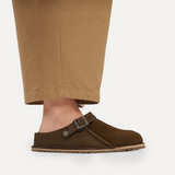 Birkenstock Lutry Shearling Clog (Women) - Carafe Suede/Nubuck
