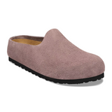 Birkenstock Amsterdam Wrapped Clog (Women) - Faded Purple Suede