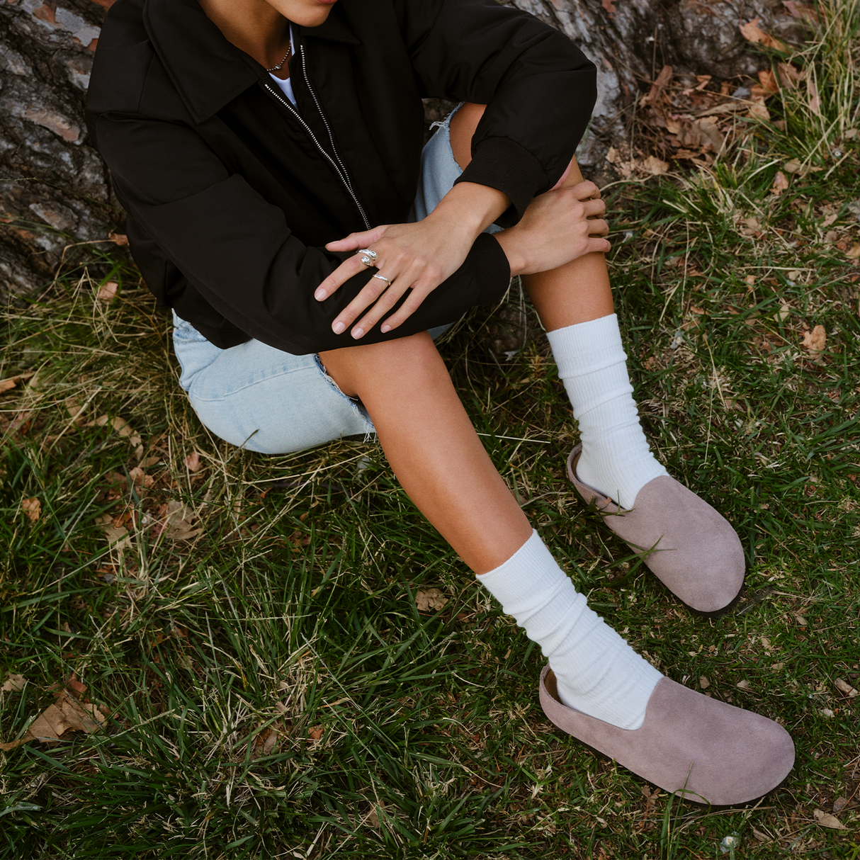 Birkenstock Amsterdam Wrapped Clog (Women) - Faded Purple Suede