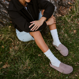 Birkenstock Amsterdam Wrapped Clog (Women) - Faded Purple Suede