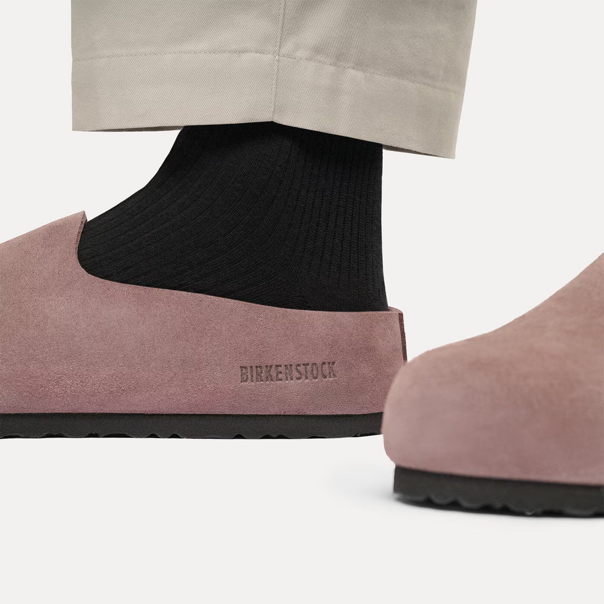 Birkenstock Amsterdam Wrapped Clog (Women) - Faded Purple Suede