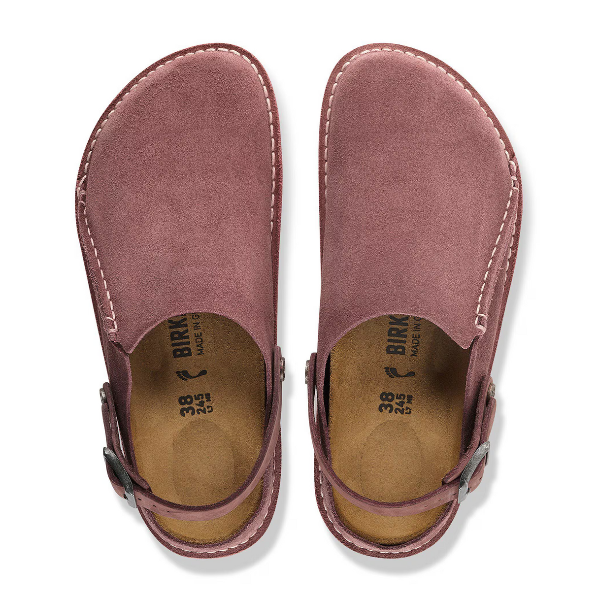 Birkenstock Lutry Clog (Women) - Pepper Suede Dress-Casual - Clogs & Mules - The Heel Shoe Fitters
