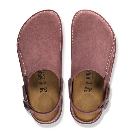 Birkenstock Lutry Clog (Women) - Pepper Suede Dress-Casual - Clogs & Mules - The Heel Shoe Fitters