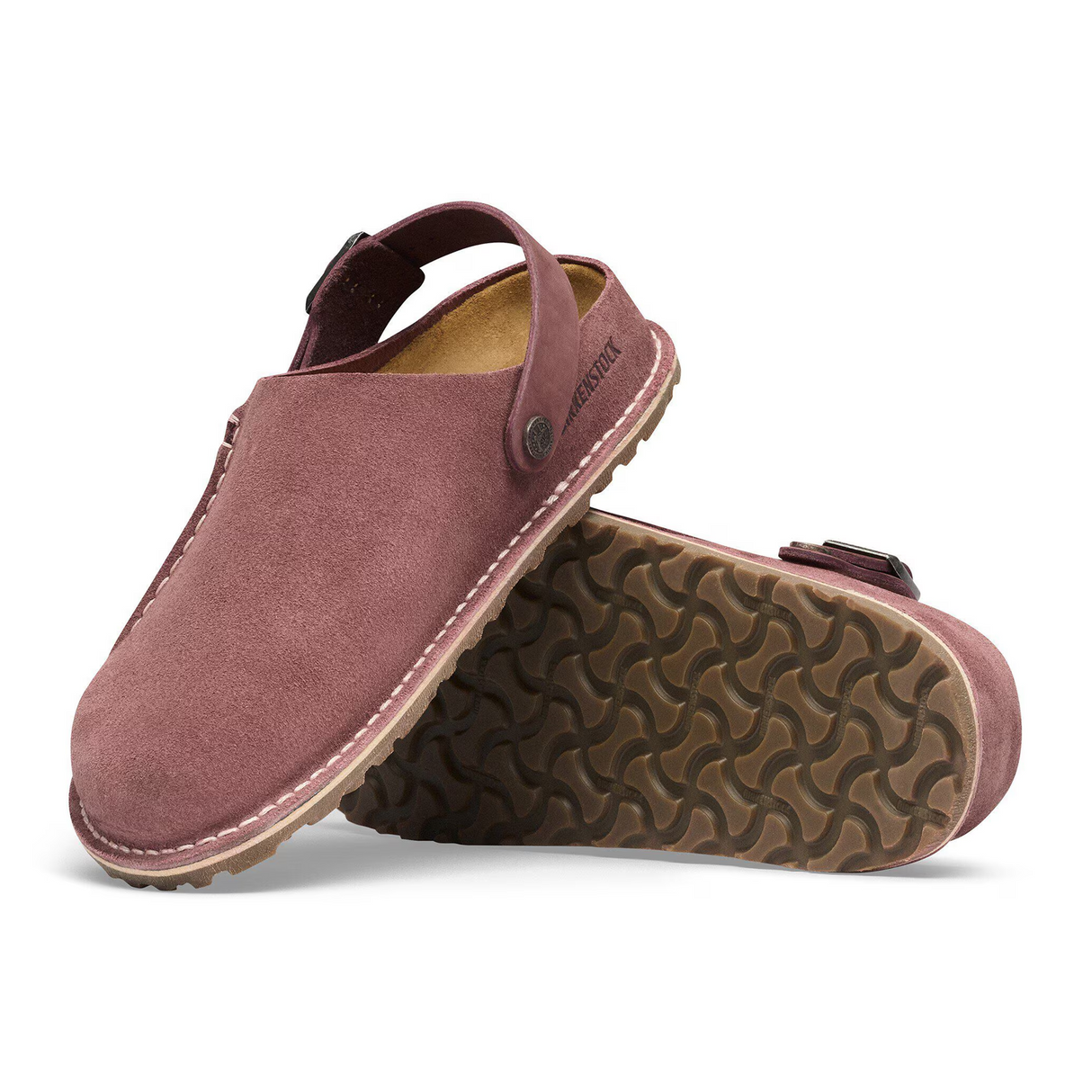 Birkenstock Lutry Clog (Women) - Pepper Suede Dress-Casual - Clogs & Mules - The Heel Shoe Fitters
