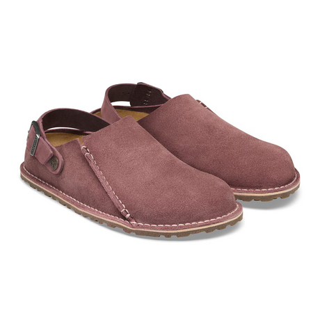 Birkenstock Lutry Clog (Women) - Pepper Suede Dress-Casual - Clogs & Mules - The Heel Shoe Fitters