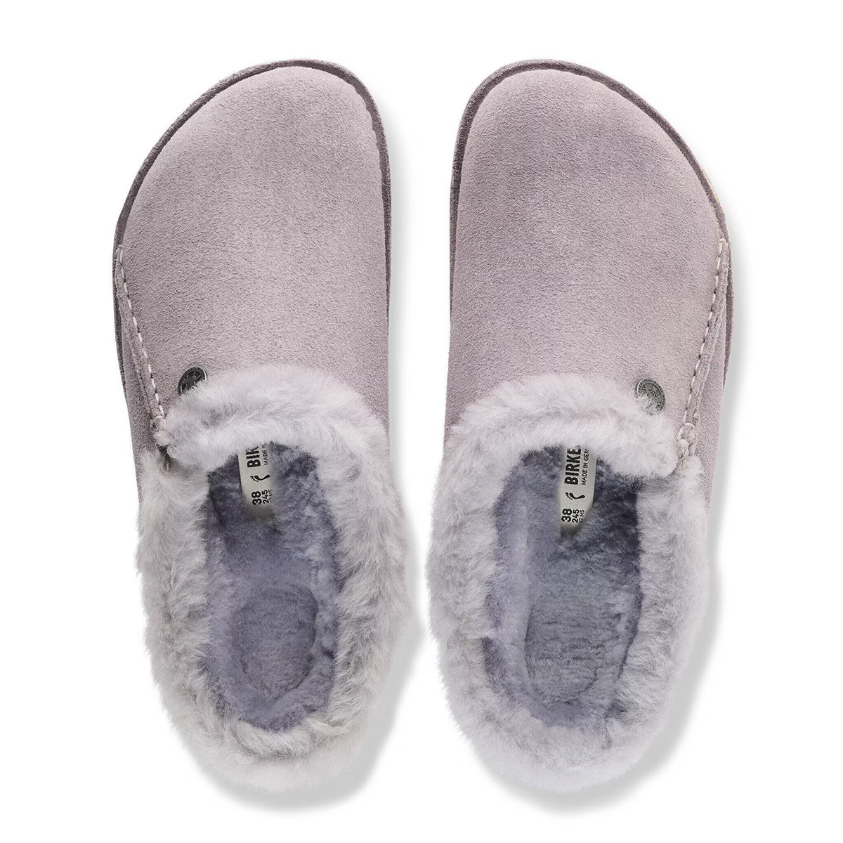 Birkenstock Zermatt Premium Slipper (Women) - Lavendar Sky Suede/Lavendar Sky Shearling
