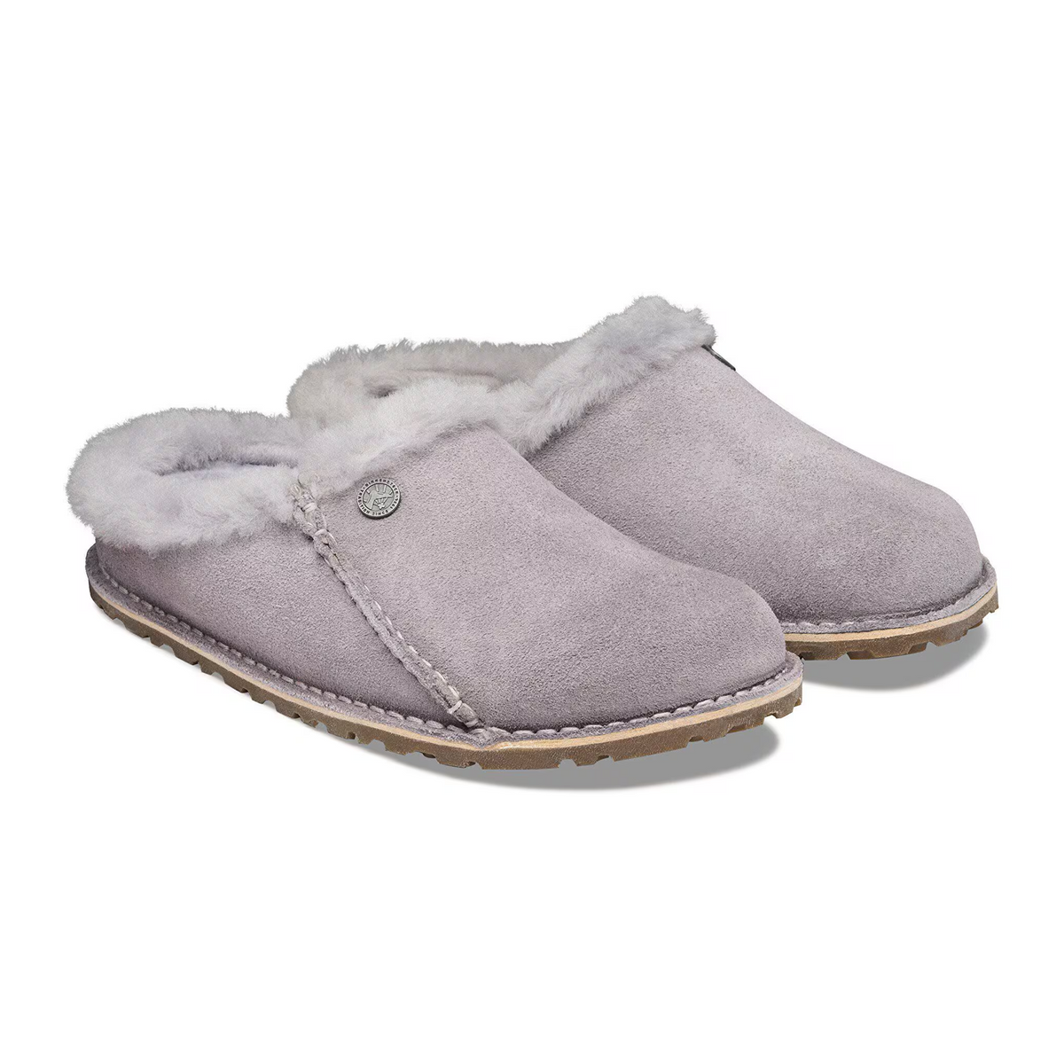Birkenstock Zermatt Premium Slipper (Women) - Lavendar Sky Suede/Lavendar Sky Shearling