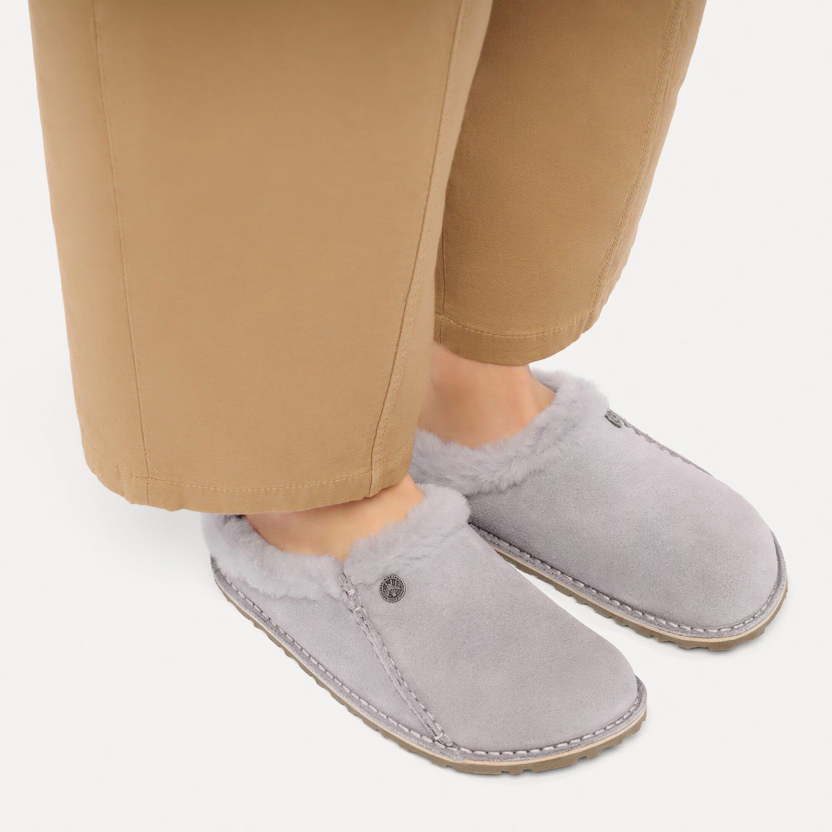 Birkenstock Zermatt Premium Slipper (Women) - Lavendar Sky Suede/Lavendar Sky Shearling