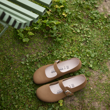 Birkenstock Santa Clarita Mary Jane (Women) - Dark Tea Nubuck Dress-Casual - Flat - The Heel Shoe Fitters