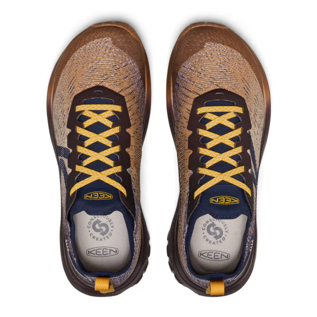 Keen Seek Trail Running Shoe (Men) - Chipmunk/Symphonic Sunset