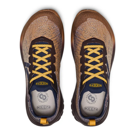 Keen Seek Trail Running Shoe (Men) - Chipmunk/Symphonic Sunset Athletic - Running - Trail - The Heel Shoe Fitters