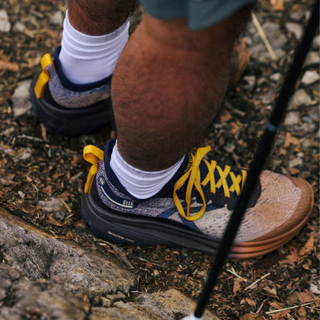 Keen Seek Trail Running Shoe (Men) - Chipmunk/Symphonic Sunset Athletic - Running - Trail - The Heel Shoe Fitters