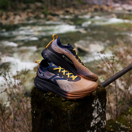 Keen Seek Trail Running Shoe (Men) - Chipmunk/Symphonic Sunset Athletic - Running - Trail - The Heel Shoe Fitters