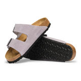 Birkenstock Arizona Slide Sandal (Women) - Lavendar Sky Suede