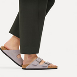 Birkenstock Arizona Slide Sandal (Women) - Lavendar Sky Suede