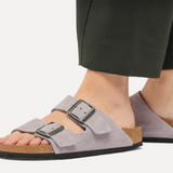 Birkenstock Arizona Slide Sandal (Women) - Lavendar Sky Suede
