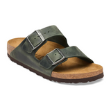 Birkenstock Arizona Slide Sandal (Men) - Thyme Oiled Leather