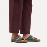 Birkenstock Arizona Slide Sandal (Men) - Thyme Oiled Leather