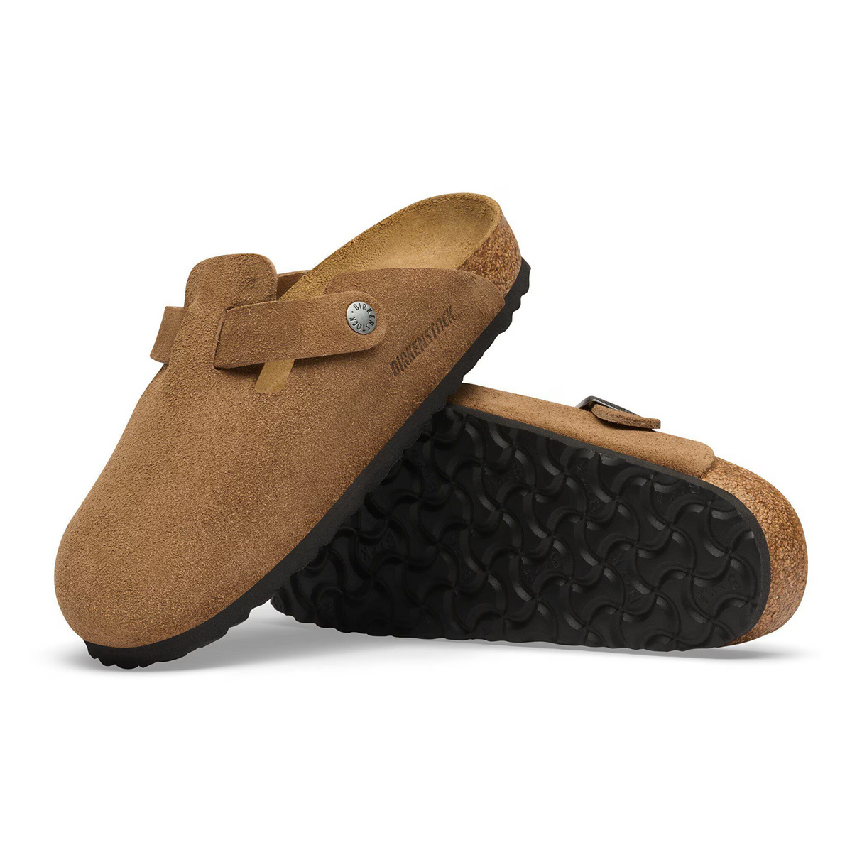 Birkenstock Boston Clog (Men) - Dark Tea Suede
