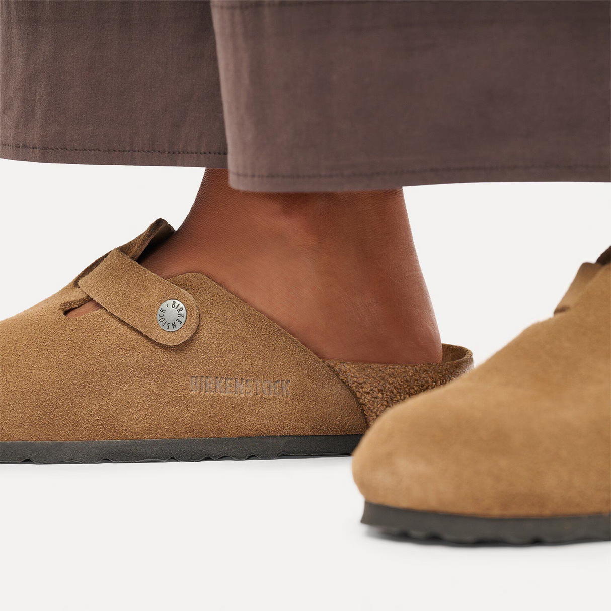 Birkenstock Boston Clog (Women) - Dark Tea Suede