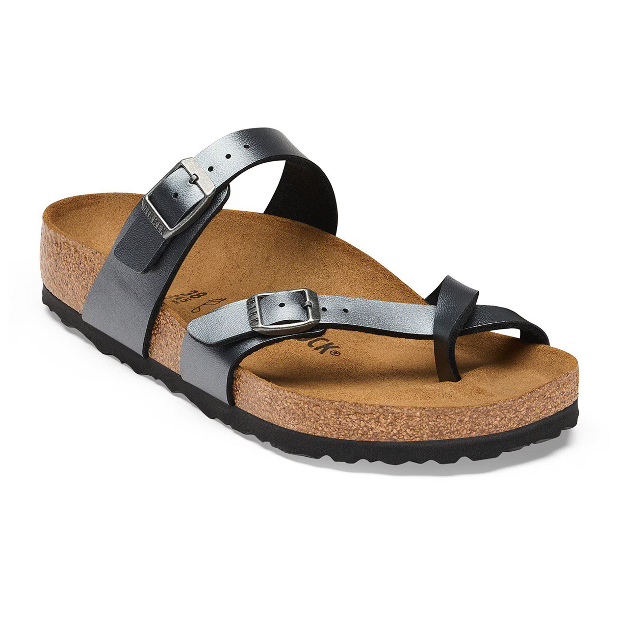 Birkenstock Mayari Sandal (Women) - Metallic Black Birko-Flor