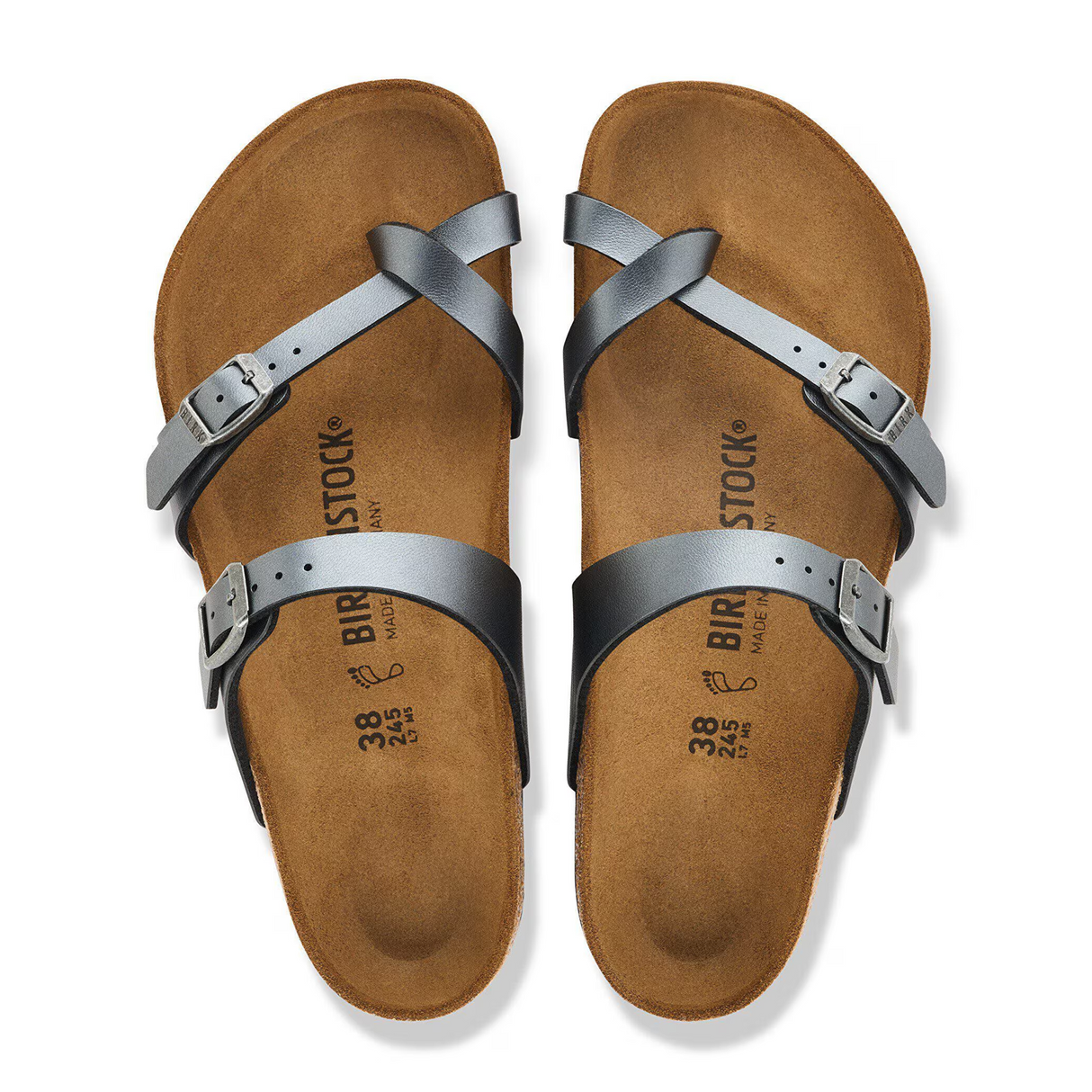 Birkenstock Mayari Sandal (Women) - Metallic Black Birko-Flor