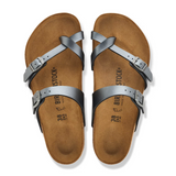Birkenstock Mayari Sandal (Women) - Metallic Black Birko-Flor