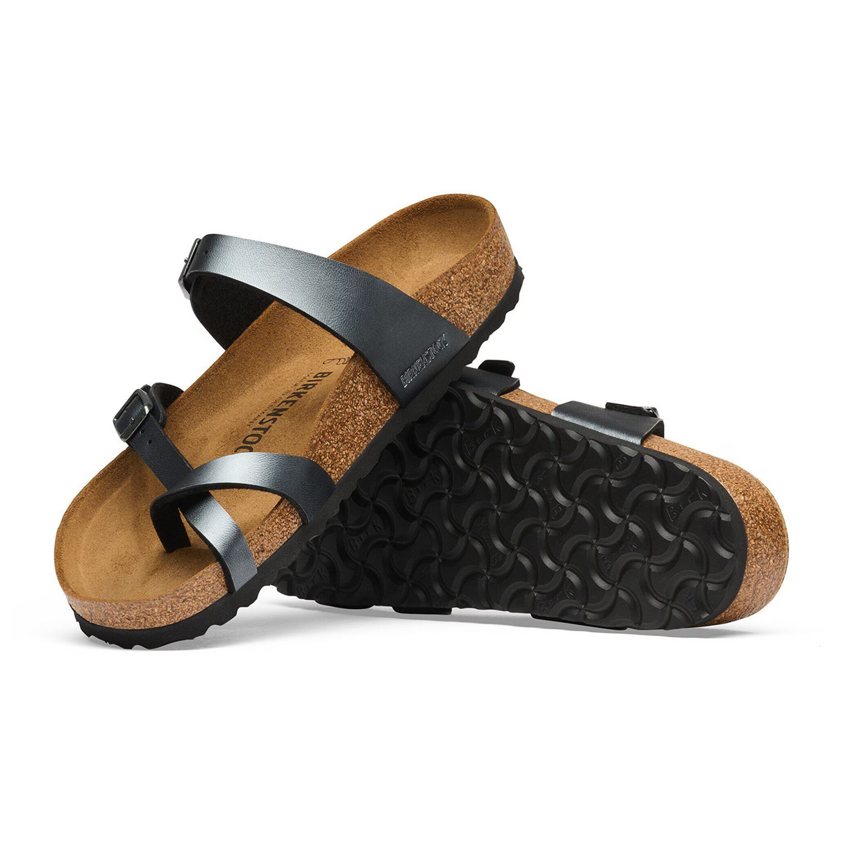 Birkenstock Mayari Sandal (Women) - Metallic Black Birko-Flor