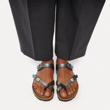 Birkenstock Mayari Sandal (Women) - Metallic Black Birko-Flor