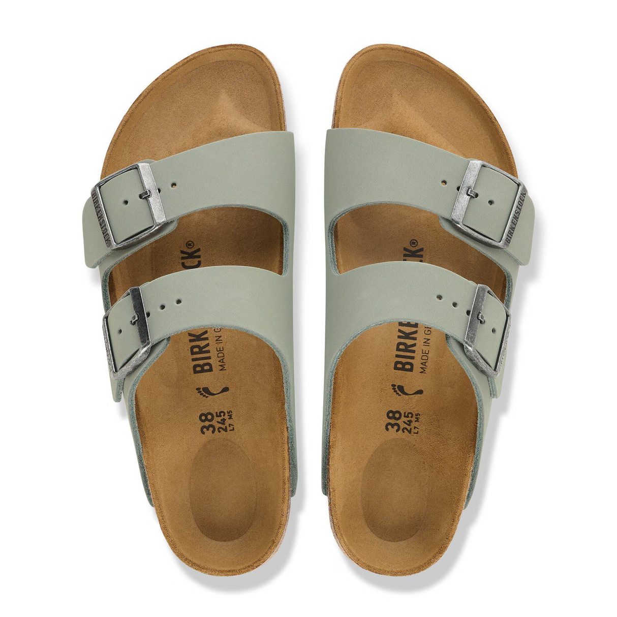 Birkenstock Arizona Slide Sandal (Women) - Pure Sage Oiled Leather