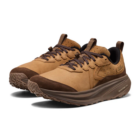 Keen Roam Leather Trail Running Shoe (Men) - Chipmunk/Dark Earth Athletic - Running - Trail - The Heel Shoe Fitters