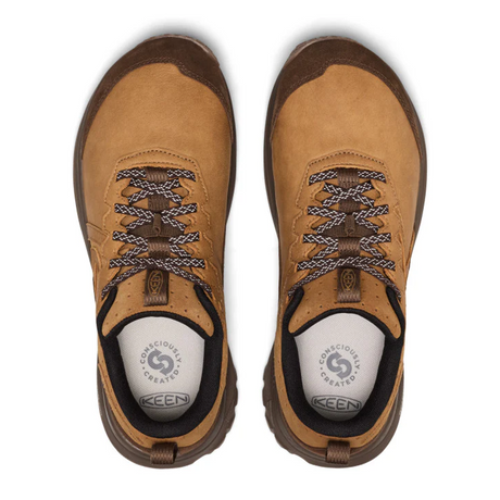 Keen Roam Leather Trail Running Shoe (Men) - Chipmunk/Dark Earth Athletic - Running - Trail - The Heel Shoe Fitters