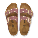 Birkenstock Arizona Rivets Slide Sandal (Women) - Pepper Suede