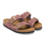 Birkenstock Arizona Rivets Slide Sandal (Women) - Pepper Suede