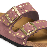 Birkenstock Arizona Rivets Slide Sandal (Women) - Pepper Suede