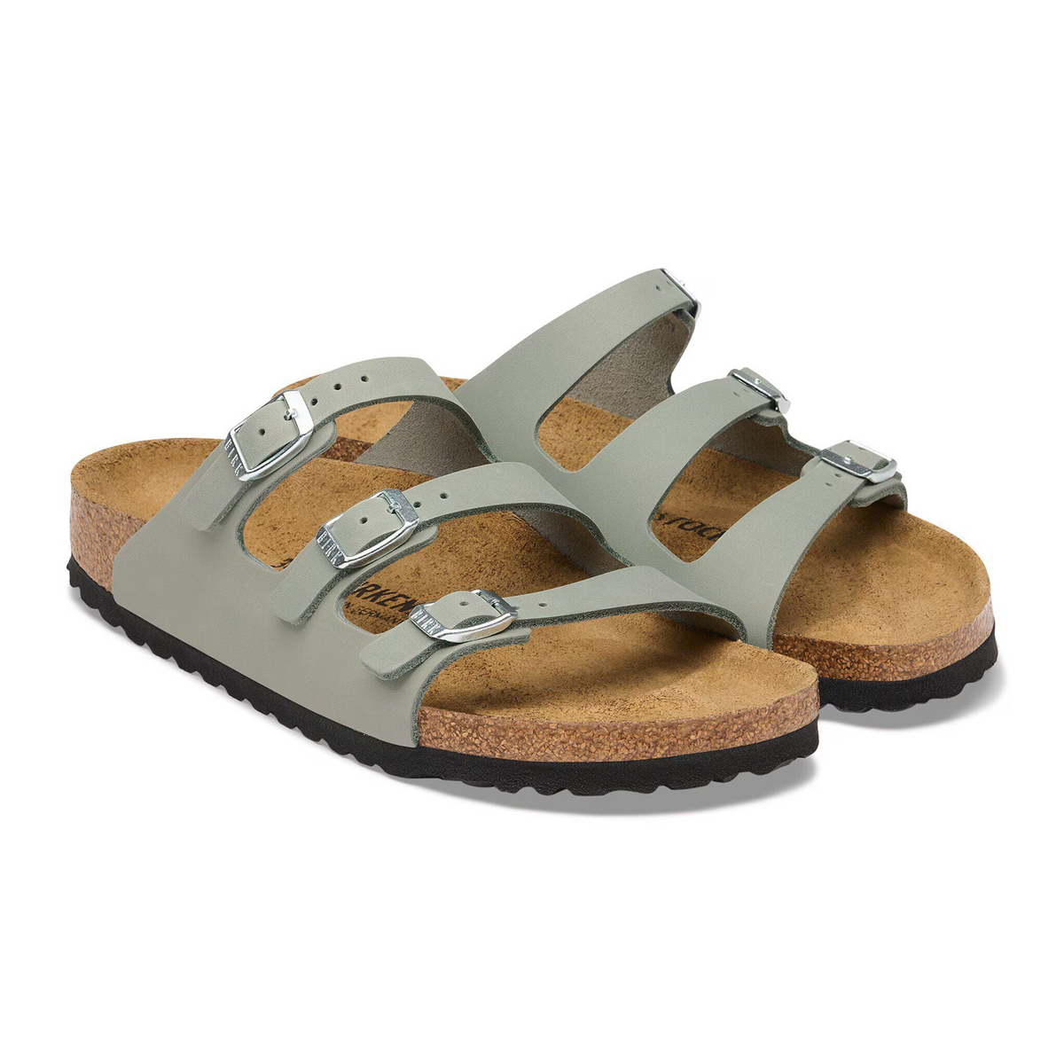 Birkenstock Florida Slide Sandal (Women) - Pure Sage Oiled Leather