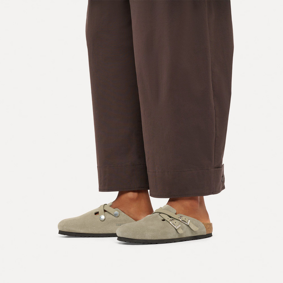 Birkenstock Blair Clog (Women) - Taupe Suede