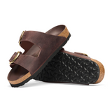 Birkenstock Arizona Big Buckle Slide Sandal (Women) - Habana Oiled Leather