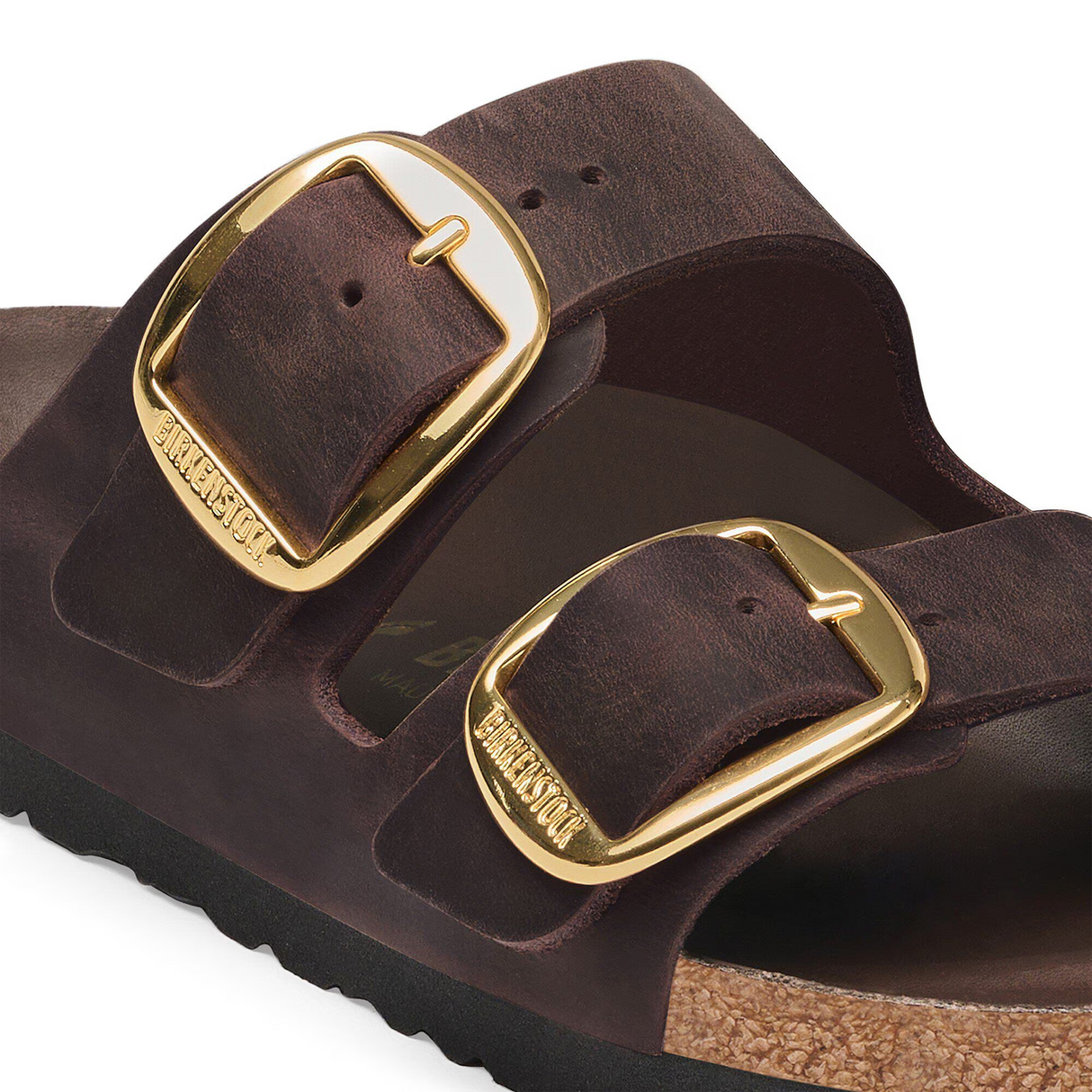 Birkenstock Arizona Big Buckle Slide Sandal (Women) - Habana Oiled Leather