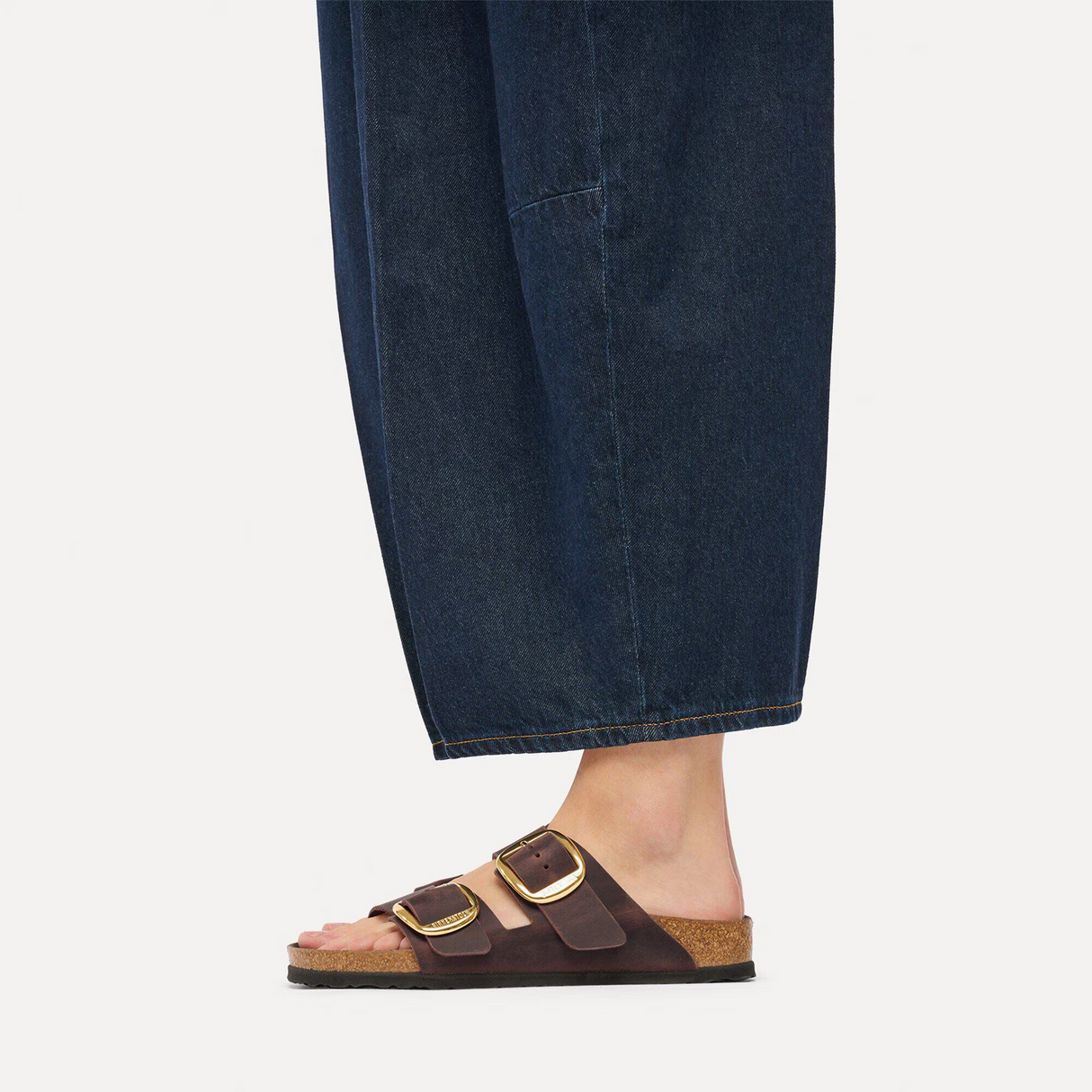 Birkenstock Arizona Big Buckle Slide Sandal (Women) - Habana Oiled Leather