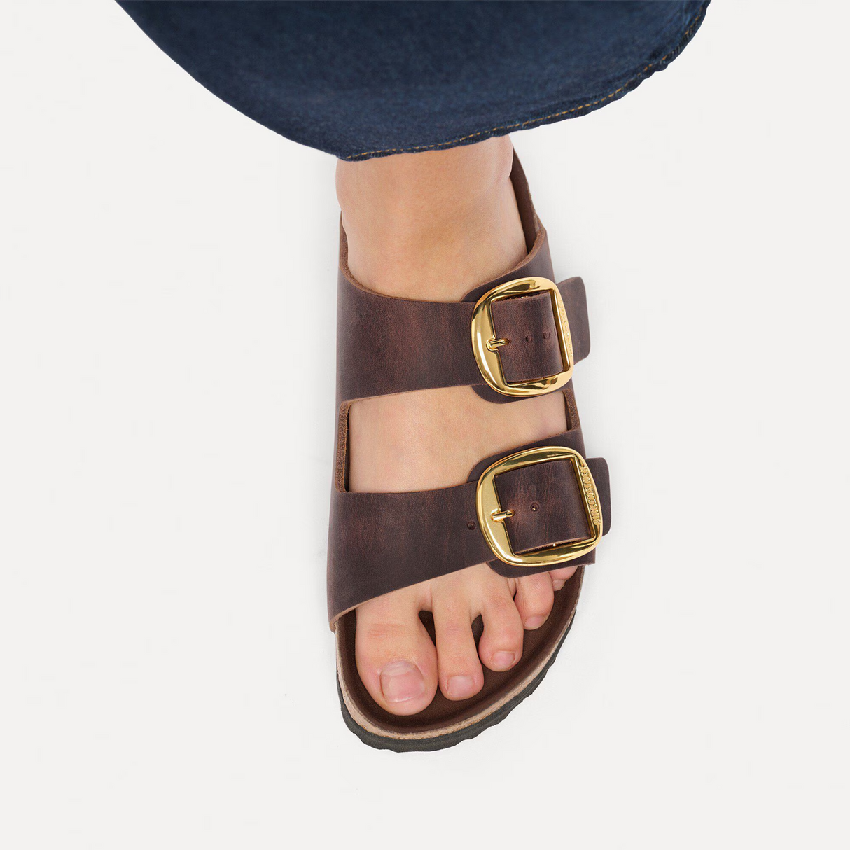 Birkenstock Arizona Big Buckle Slide Sandal (Women) - Habana Oiled Leather