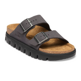 Birkenstock Arizona Chunky Slide Sandal (Women) - Velvet Gray Birkibuc